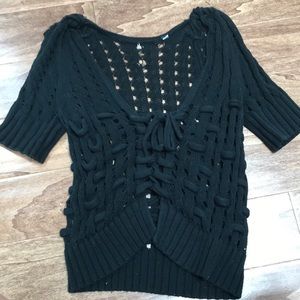 Knitted open sweater petite M